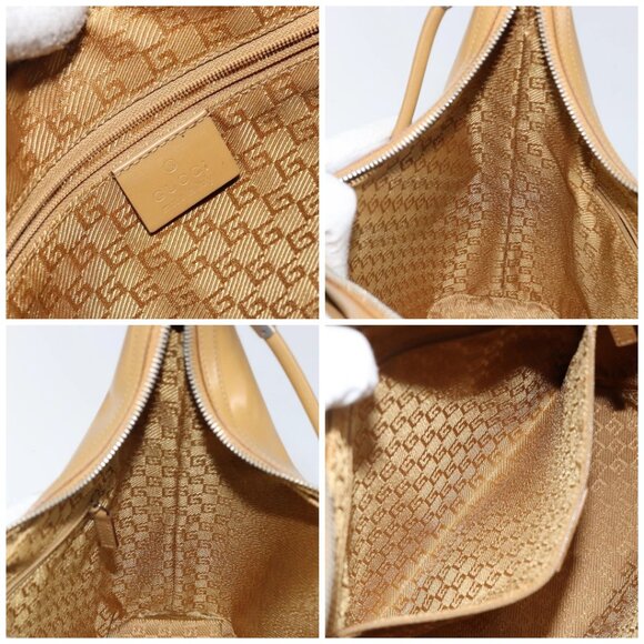 GUCCI Shoulder Bag Leather Brown Silver 001 3814 Auth BA4810 - Picture 15 of 16